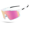 Ukoly Cycling Glasses Running Baseball Fishing Golf Sunglasses For Men Women,Sports Sunglasses HD Lens UV400coating 620 Pink