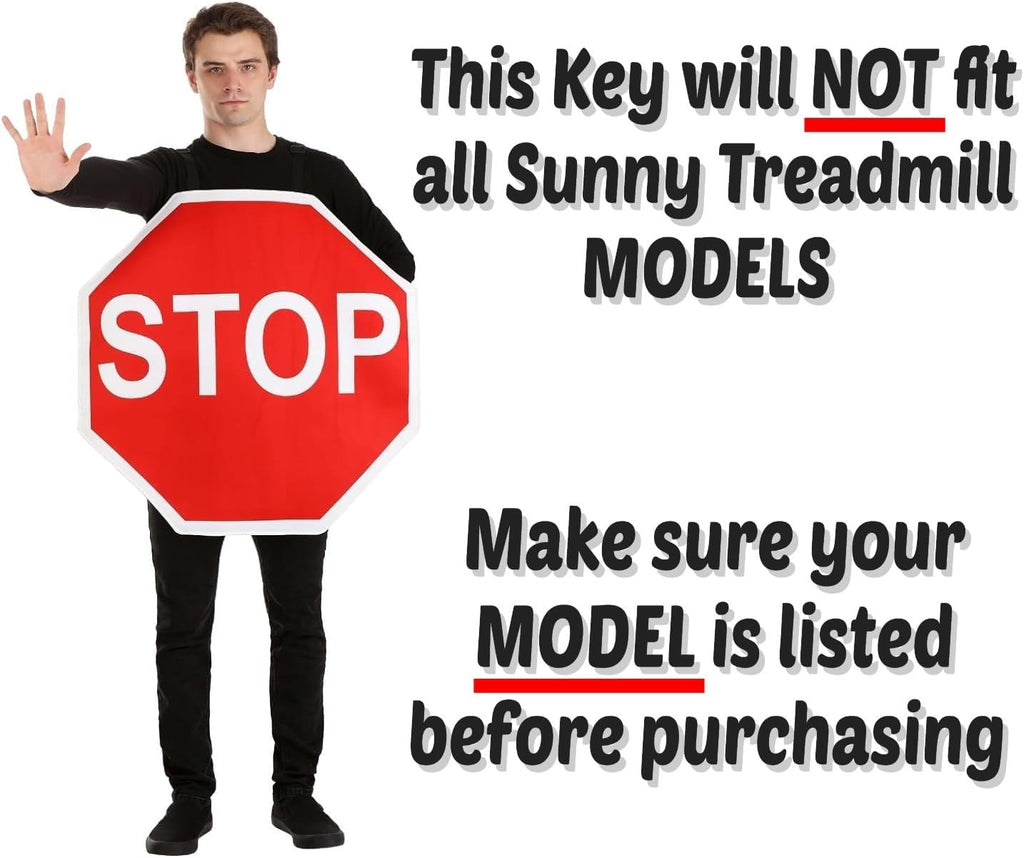 Sunny Health and Fitness Treadmill D10 Safety Key - Replacement for Multiple Models | Durable and Reliable