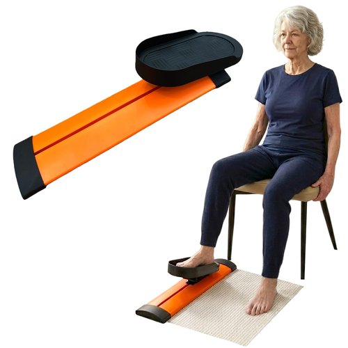 Knee Recovery Exercise Device with 22" Rail, Adjustable Pedals, Seated Leg Extension and Flexion Trainer Knee Rehab Equipment Bending Machine for After Surgery Knee Glider for Knee Replacement