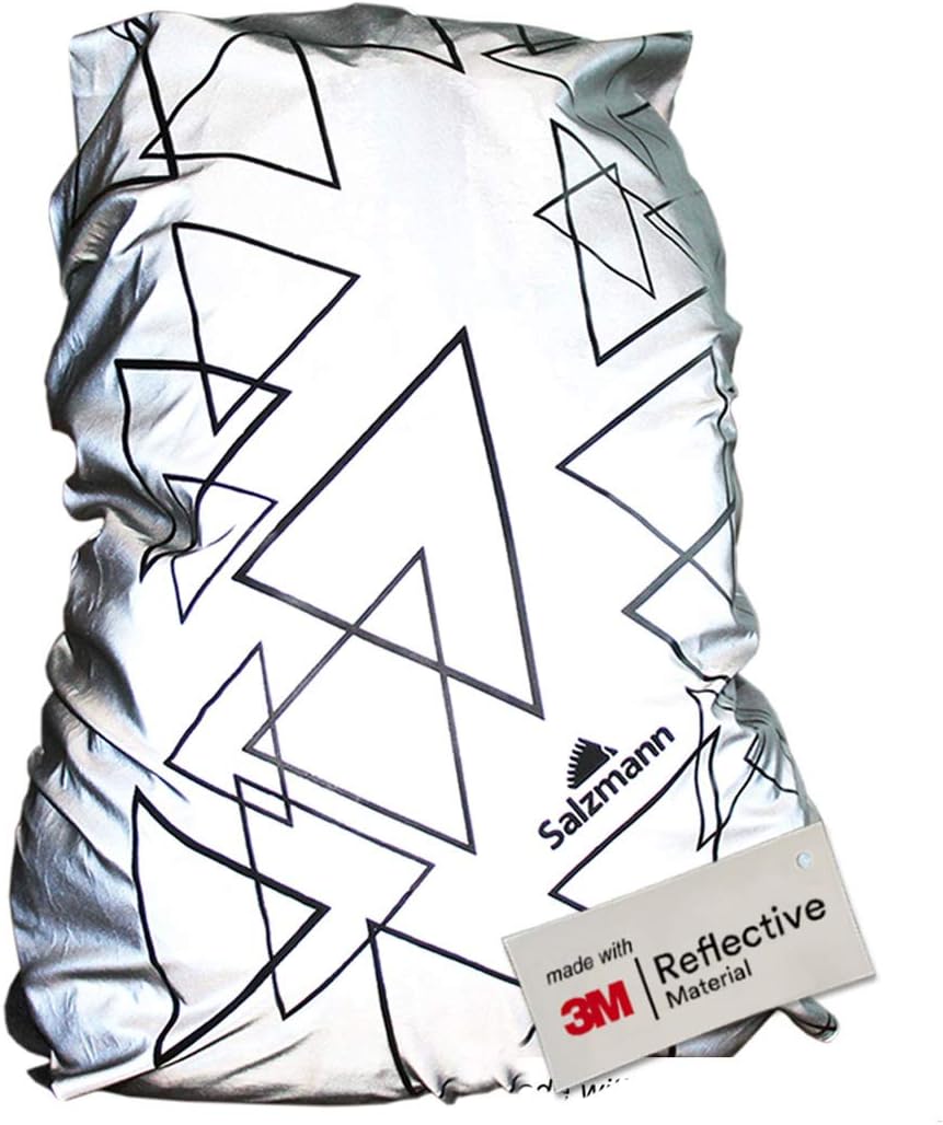 Salzmann Reflective Backpack Cover - High-Visibility, Waterproof & Weatherproof - 3M Scotchlite Material