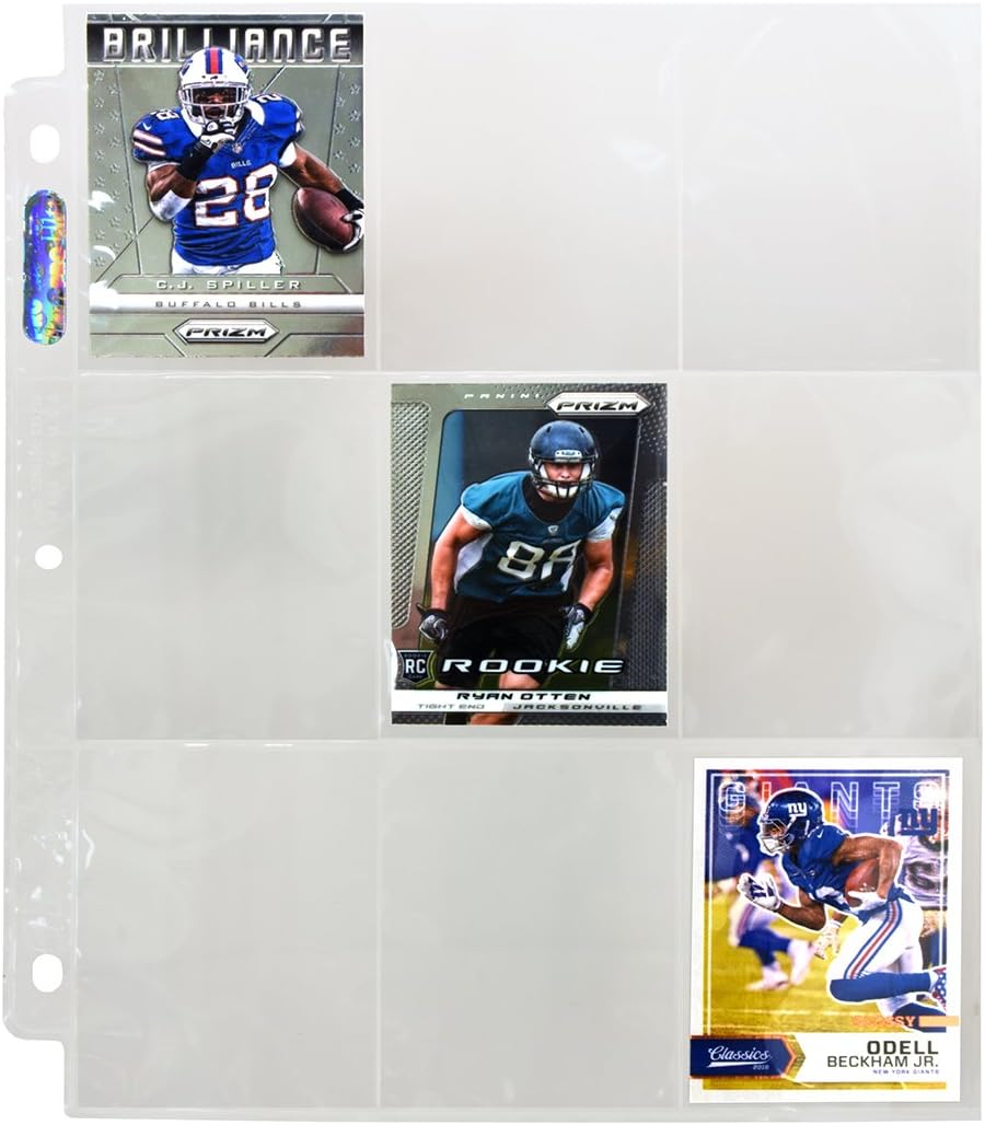 Ultra Pro Silver Series 9-Pocket Pages - 25 Count Pack for Protecting Sports & Game Cards | Perfect with Pro-Binder