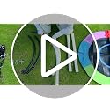 Blue 40-Inch Saucer Swing with Heavy Duty Stand - Supports 440lbs