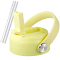 RRegeny Straw Lid for Hydro Flask Wide Mouth 32 40 oz, Straw Lids with Flexible Handle and Straws Compatible with HydroFlask, Replacement Sports Flex Cap Wide Mouth Top 32 40 oz
