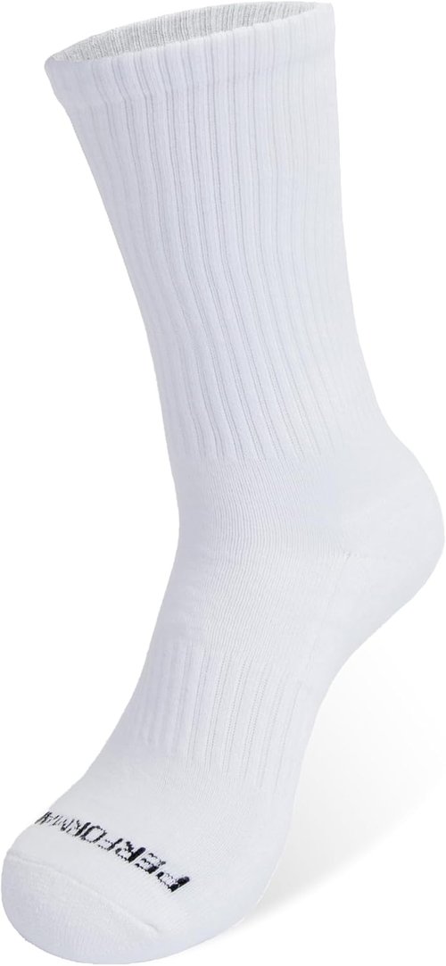 CULTURE & NATURE Athletic Performance Cushion Crew Socks - 6 Pack for Men & Women