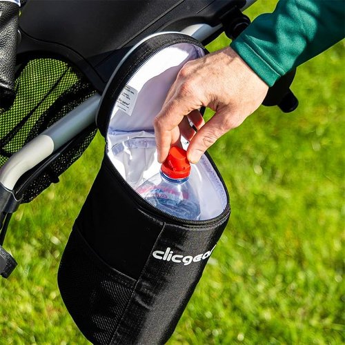 Clicgear Insulated Cooler Tube for Golf Push Carts – Keeps Drinks Cold All Round, Fits Rovic Carts, Holds Cans & Bottles, Waterproof Nylon