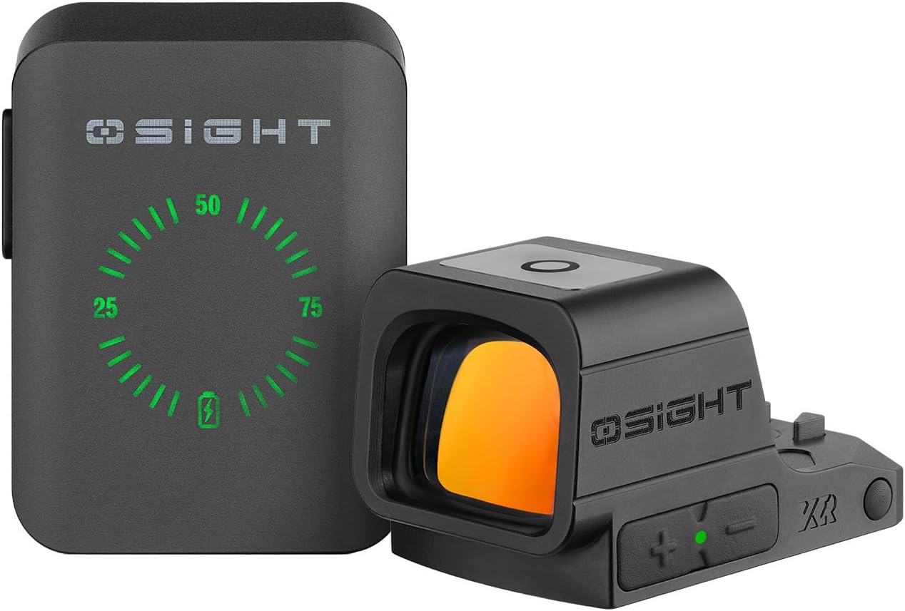 OSIGHT Multi-Reticle Dot Sight - 2/6 MOA Dot & 32 MOA Circle for 407c/507c | Includes OSP-157 Picatinny Riser Mount