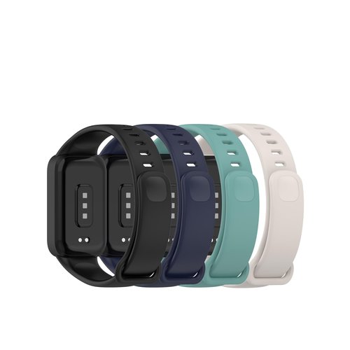 BabyValley Bands Compatible for Xiaomi smart Band 9 Active,Adjustable Silicone Band Accessory Straps Wristbands Bracelet Fit for Xiaomi smart Band 9 Active (4colorsA)
