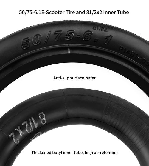 Mcglsen 50/75-6.1 Scooter Tire Replacement 8.5 Tire Tube for Gotrax gxl v2/Xiaomi /M365 Etc Electric Scooter,8.5x2 Pneumatic Tyre Inner Tube Replacement Wheels (1Set)