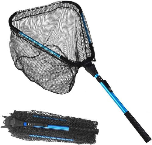 LBW Collapsible Fishing Net - Portable Folding Kayak Net for Freshwater & Saltwater | Ideal for Trout, Catfish, Bass