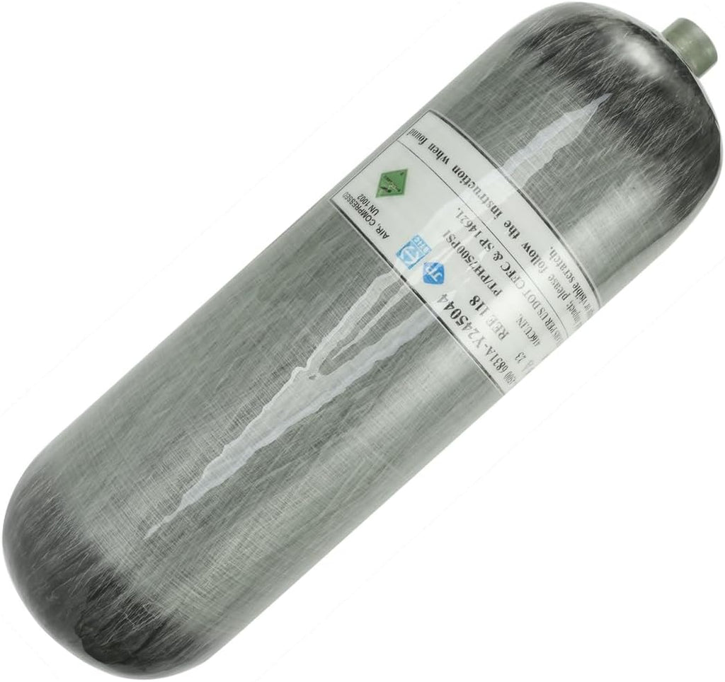 Skiennix 4500PSI Carbon Fiber Tank - 6.8L DOT Certified PCP Paintball Fill Station Cylinder