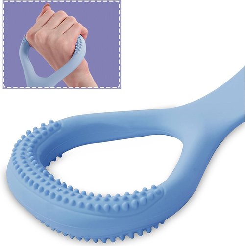 HUICHAI Fitness Resistance Band - Figure 8 Design with Handles for Chest, Arm & Shoulder Workouts - Blue