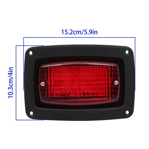 WFLNHB 2 x Tail Light 3 Wire Rear Taillights Pair Replacement for Club Car DS Golf Cart 1982-Up