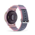 C2D JOY Classic Nylon Weave Band Compatible with Garmin vivoactive 4S Venu 2S/3S Watch Bands Replacement Accessory for Women Strap Quick Release 18mm -(Large) Pink