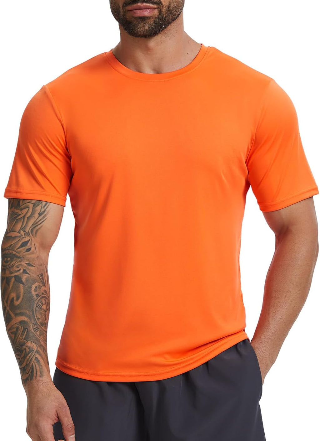 Skiennix Men's UPF 50+ Sun Protection T-Shirt - Quick Dry Athletic Short Sleeve Shirt