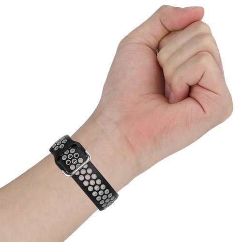 QGHXO Breathable Band for Amazfit GTS 4/4 Mini/3/2/2e/ GTR Mini/GTR 42mm/Active, Soft Silicone Band Replacement for Amazfit Bip 3/3 Pro/U Pro/S lite/Lite/S/U