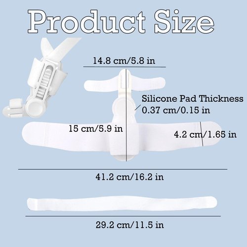 Bunion Corrector for Women & Men, Orthopedic Bunion Splint with Toe Separator Adjustable Toe Straightener for Right Left Feet-Grey