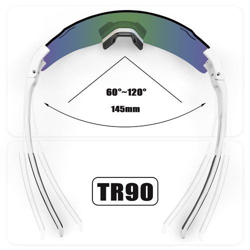 PITFEROCE Sports Polarized Sunglasses Men Women UV400 Protection Baseball Glasses Running Sunglasses for Cycling Softball