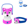 Kids Camping Essentials – LED Kids Lantern and Rechargeable Kids Headlamp Set | Multiple Purposes Kids Nightlight/Flashlight Toys –Holiday, Halloween N Birthday Gifts for Toddlers and Kids (Pink)