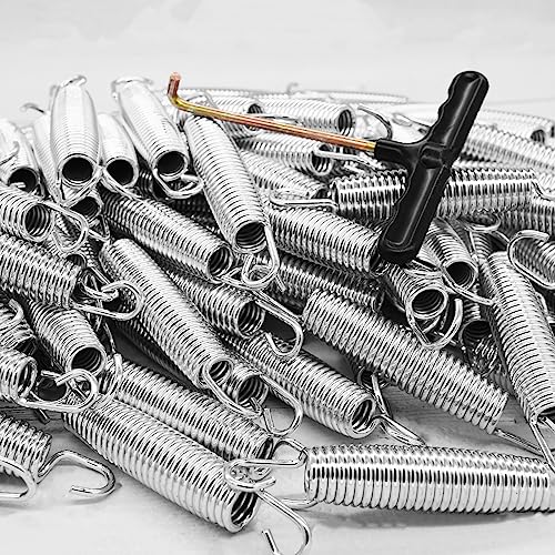 Cyiwniao 6.5 Inch Trampoline Replacement Springs with T-Hook – 72 Pack
