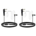 Retevis Acoustic Tube Walkie Talkie Earpiece with Mic, Coil, 2 Pin, for RT22 RT68 RT21 H777 RT27 RT86, Compatible with Pxton Baofeng BF-888S BF-T26 Kenwood Two-Way Radio, 2 Way Radio Earpiece(2 Pack)