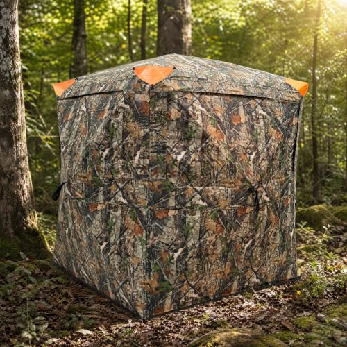 Camouflage Hunting Blind Pop-Up Tent Waterproof 270° Deer Stealth Shelter