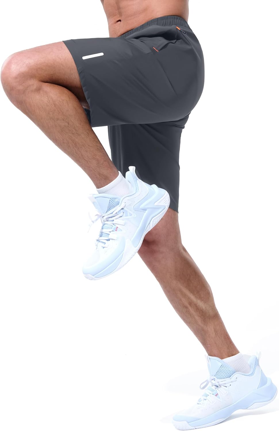 UIQUR Men's Athletic Shorts - Quick Dry Lightweight Workout & Running Shorts with Zipper Pockets | 7"/9" Options