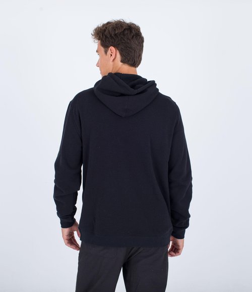 Hurley MFT0011590H010L One & Only Solid Fleece Pullover Hoodie Black 1 LG Black L