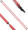Zcoorey Golf Alignment Sticks 2-Pack, 48" Metal Alignment Stick - Threaded for Solid One-Piece Feel, Rigid & Straight with Carry Tube, Golf Training Aid & Swing Trainer for Swing Path & Stance