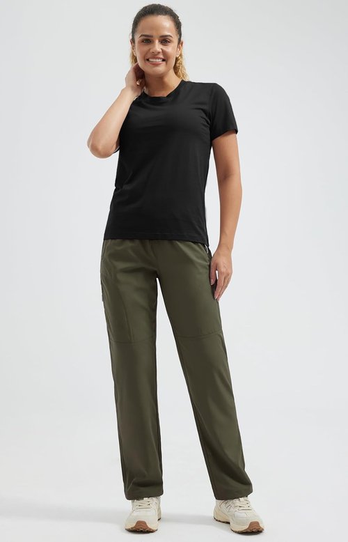 Libin Women's Hiking Pants - Lightweight Quick-Dry Cargo for Outdoor Travel | Casual Safari Wear