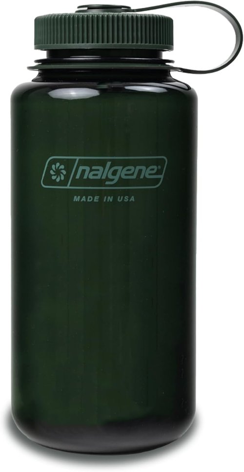 Nalgene 32 oz Wide Mouth Water Bottle - BPA-Free, Durable & Leak-Proof Design for Hiking, Gym & Travel