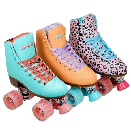 Lenexa Savanna Roller Skates for Ladies - Indoor/Outdoor Quad Skates for Women and Girls (Pink, Ladies 10)