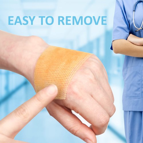 Dr. Med Manuka Honey Gauze Dressing 4" x 4", (5 PCS/Box) Honey Medical Bandage Wound Care Patch for Minor Abrasions, Cuts, Lacerations, Scald and Burns for Wound Healing, Chemical and Drug Free