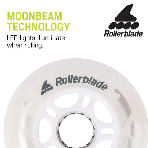 Rollerblade Moonbeam 72mm Wheels, 4 Pack
