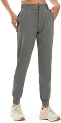 Libin Women's Golf Joggers - 4-Way Stretch Athletic Pants with Pockets | Tapered Design for Casual Wear