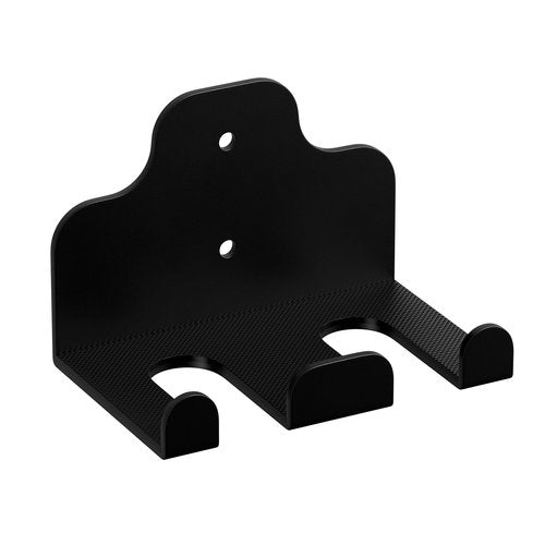XZHXFX Barbell Wall Holder,Barbell wall Mount Hanger with 2 Bar Holders,Garage Gym Bar Wall Rack,Vertical Olympic Hanger wall Mount Rack,Space Saving Gym Accessory,Holds Under 33mm Bar Size(Black)