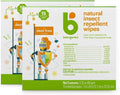 Babyganics Insect Repellent Wipes - DEET Free Travel Size | 30 Wipes (2 Packs of 15)