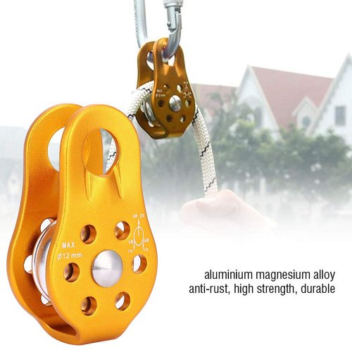 Safety Equipment Aluminium Single Swivel Rope Pulley, Pulley Wheel Single Swivel Pulley, Transporting Hauling for Climbing