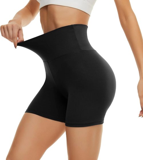 CAMPSNAIL Biker Shorts for Women - High Waisted Tummy Control Spandex | 3"/5"/8" Sizes for Yoga & Dance