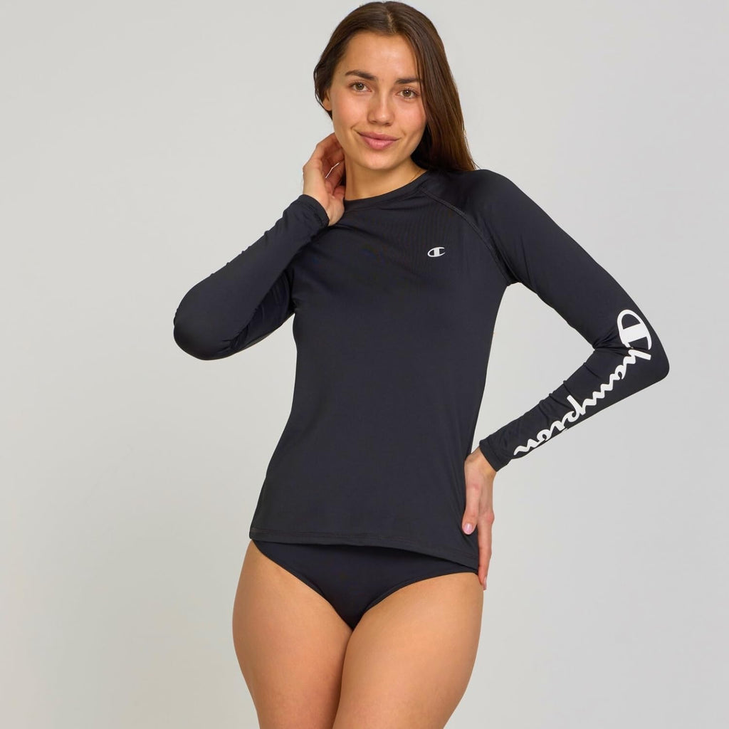 Champion Women's Rash Guard - Long Sleeve Swim Shirt with UPF 50+ UV Protection