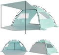 Elegear CumbreX™ Beach Tent - Portable 4-5 Person Sun Shelter with UPF 50+ UV Protection | Easy Setup - Green