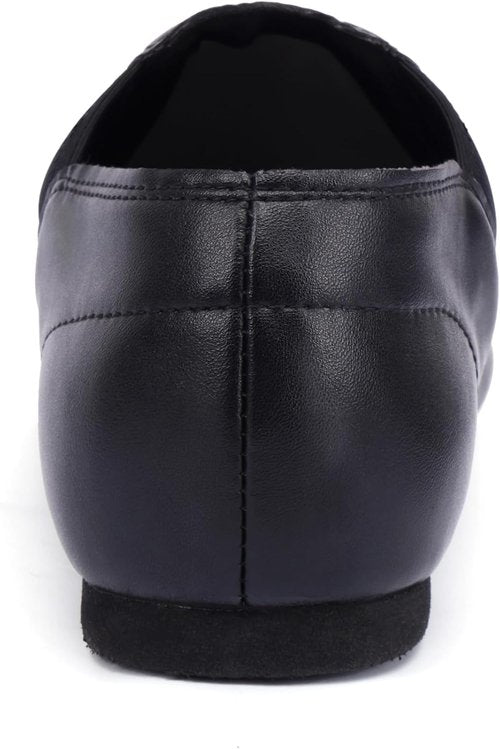 Linodes Unisex Jazz Shoes - Slip-On PU Leather Dance Footwear for Men & Women | Comfortable Fit