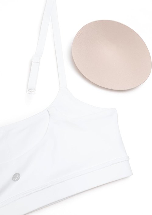 CRZ YOGA Sports Bra - Butterluxe Adjustable Spaghetti Strap Wireless Padded Crop Top for Women