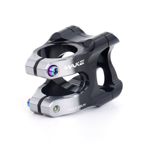 CYSKY 35mm MTB Stem 35mm Clamp Mountain Bike Stem for 35mm Handlebar Clamp 1-1/8 Steer Tube for Mountain, e-MTB, Downhill, Freeride, Gravel (Black & Titanium)