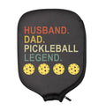 PWHAOO 2PC Pickleball Paddle Covers Husband Dad Pickleball Legend Pickleball Paddle Pouch Gift For Dad Grandpa Pickleball Gift (Pickleball Legend Paddle)