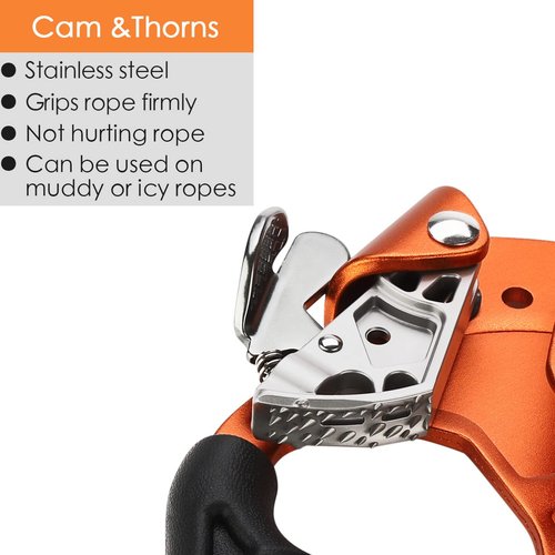 Paliston Climbing Hand Ascender Rock Climbing Arborist (Right&Left) Style 2 8~13 mm Rope