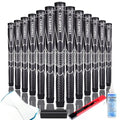 Golf Club Grip Polyurethane Oversize Plus Black 13 Pack with Repair Kit