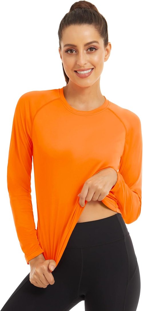 MAGCOMSEN Women's Long Sleeve Shirts UPF 50+ Sun Protection Shirts for Hiking Fishing Workout Rash Guard