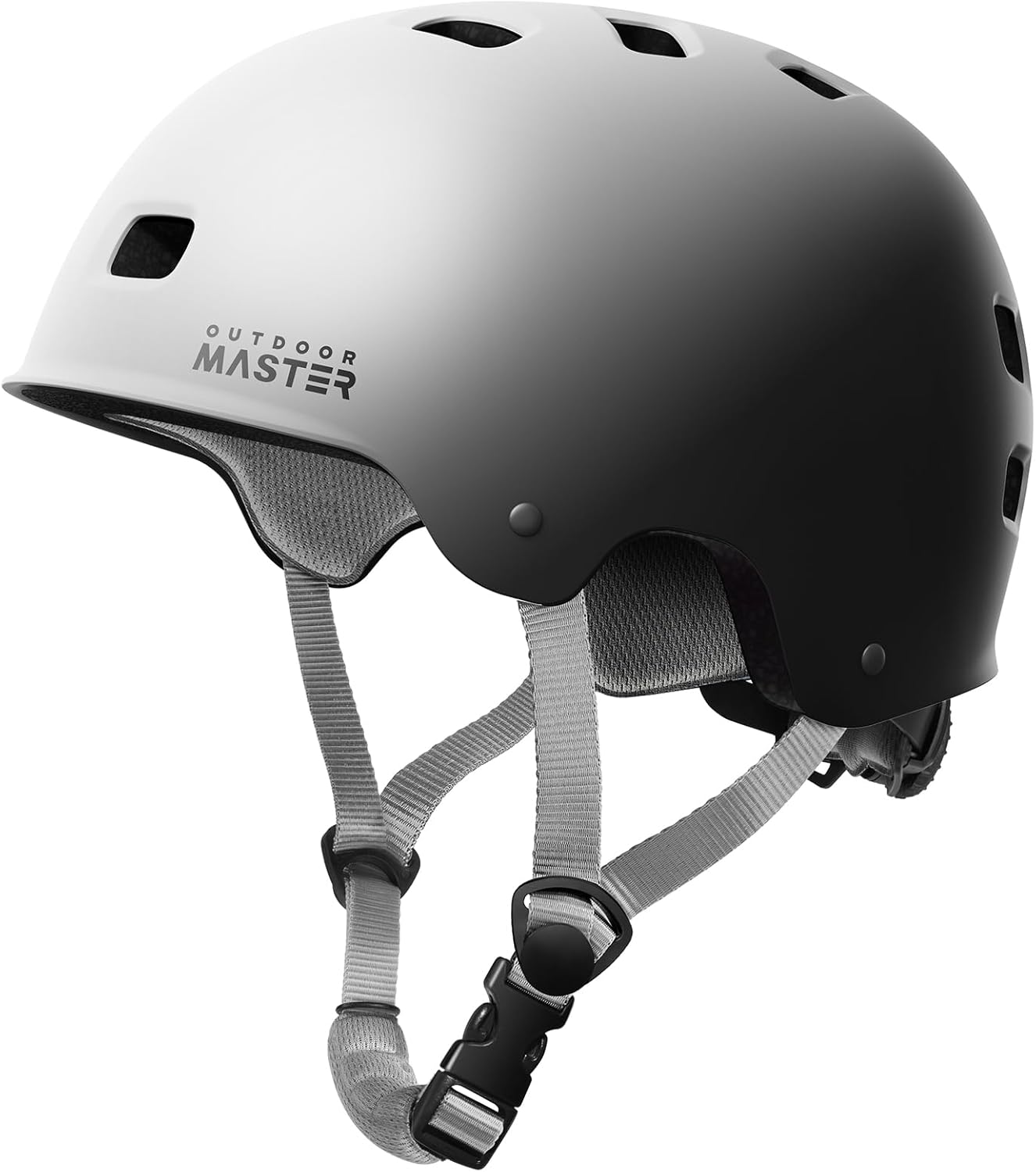 OutdoorMaster Skateboard Helmet - Multi-Sport Design with Ventilation & Two Removable Liners | For Kids, Youth & Adults
