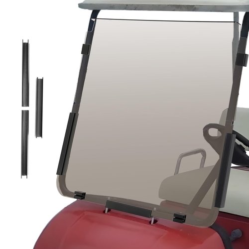 KEMIMOTO Golf Cart Windshield Compatible with G22 (2003-2006), Foldable Replacement Windshield with Anti-UV and Impact Resistant Acrylic (Tinted)