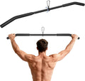 Skiennix 39.7'' LAT Pulldown Bar - Full Rotation Pulley Attachment for Strength Training | Rubber Grip